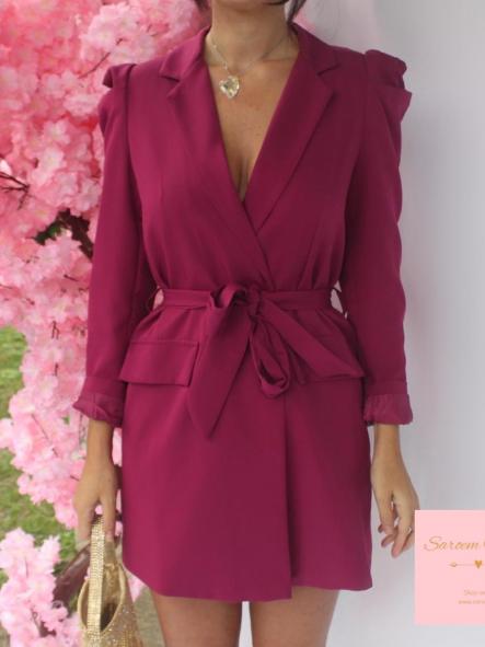 Vestido Blazer Jana Frambuesa [4]