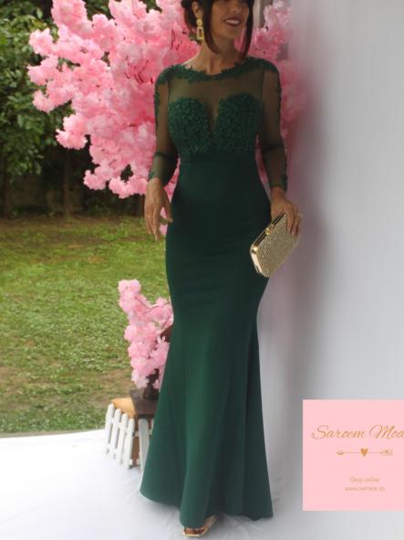 Vestido Clady Verde Botella [5]