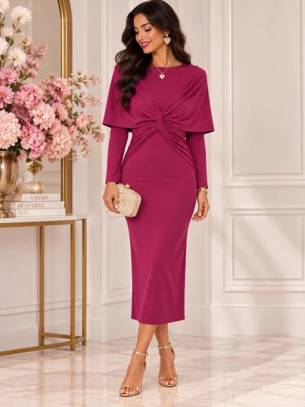 Vestido Sofía Frambuesa