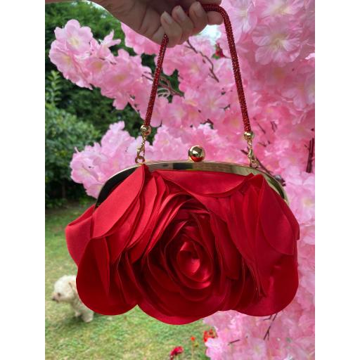Bolso Flor Rojo
