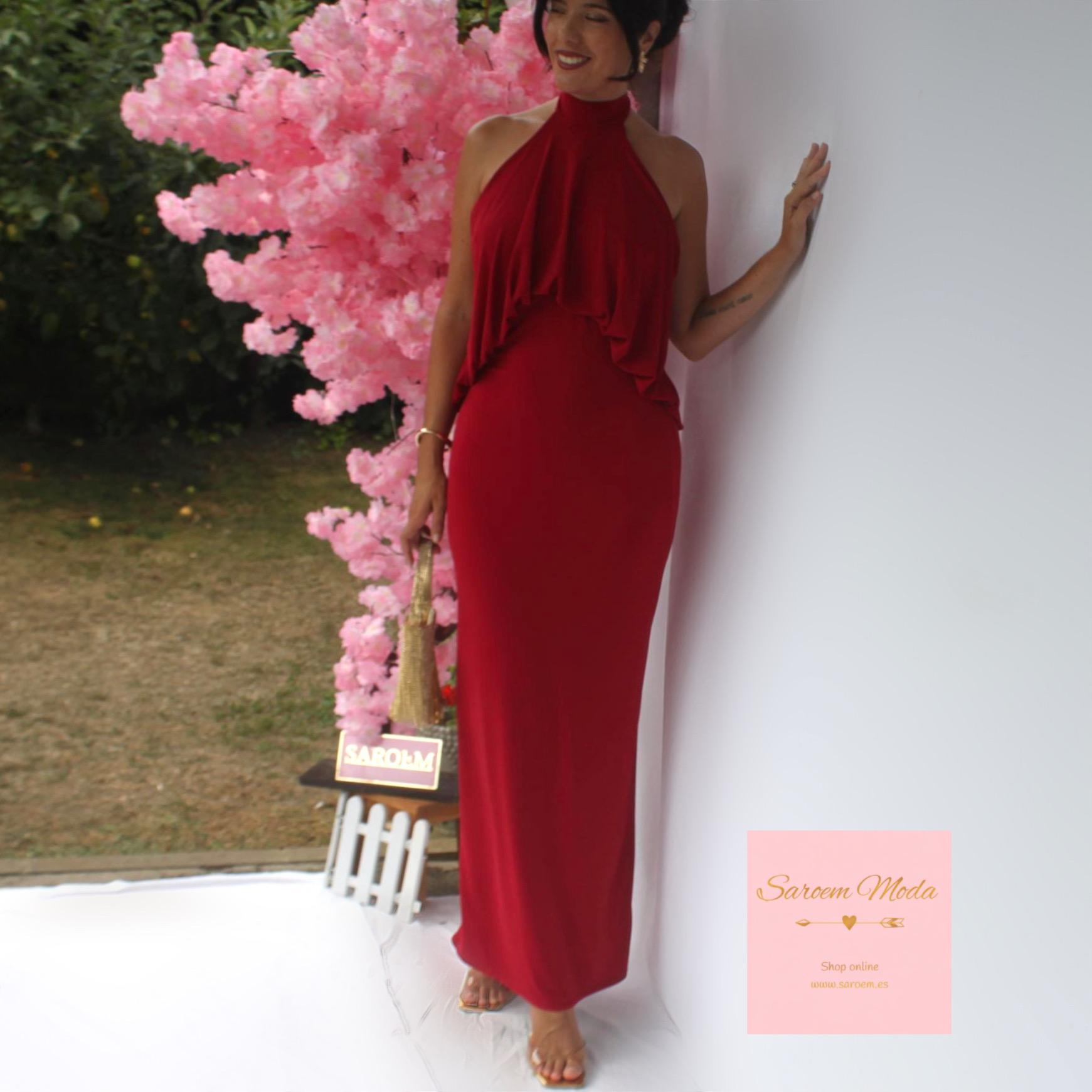 Vestido Linda Rojo Vino