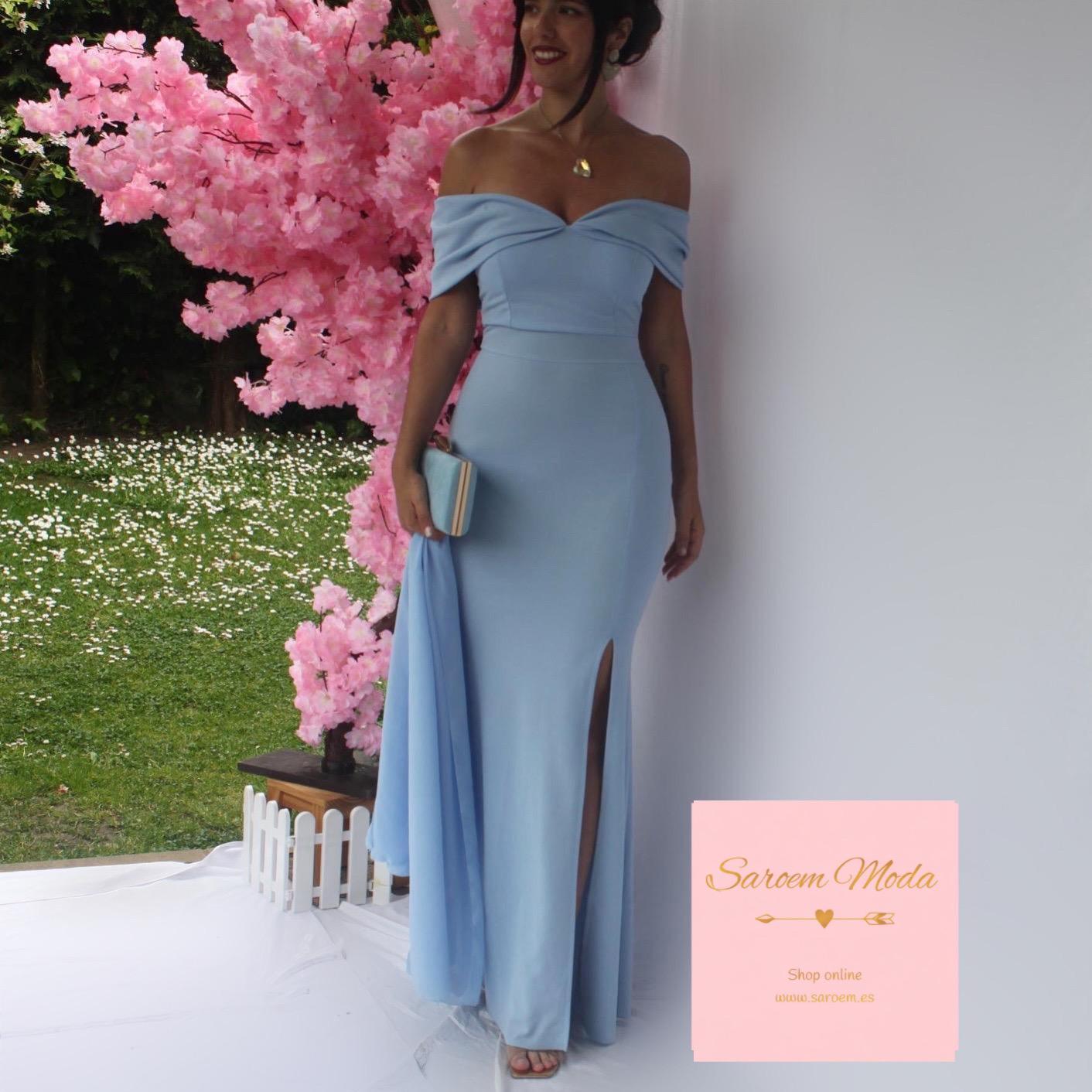 Vestido Lazo Azul