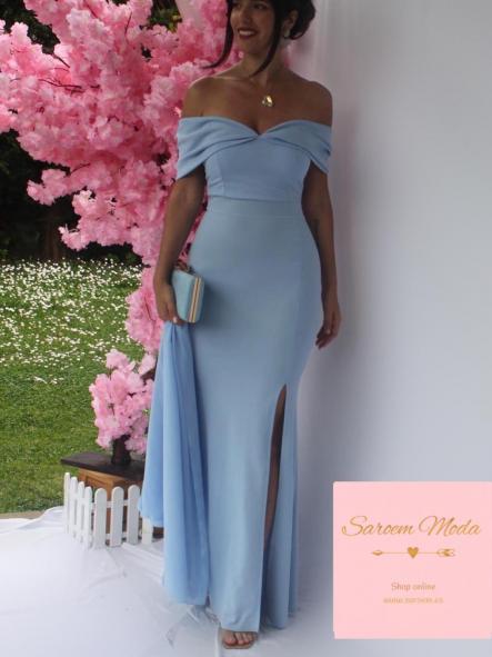 Vestido Lazo Azul