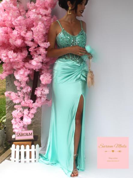 Vestido Frozen Turquesa [2]