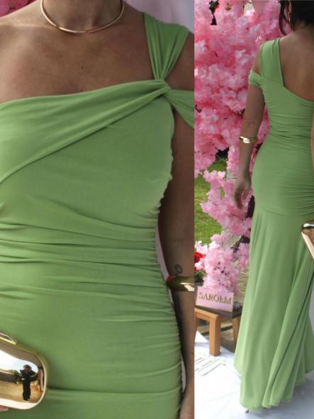 Vestido Salma Verde Manzana [5]