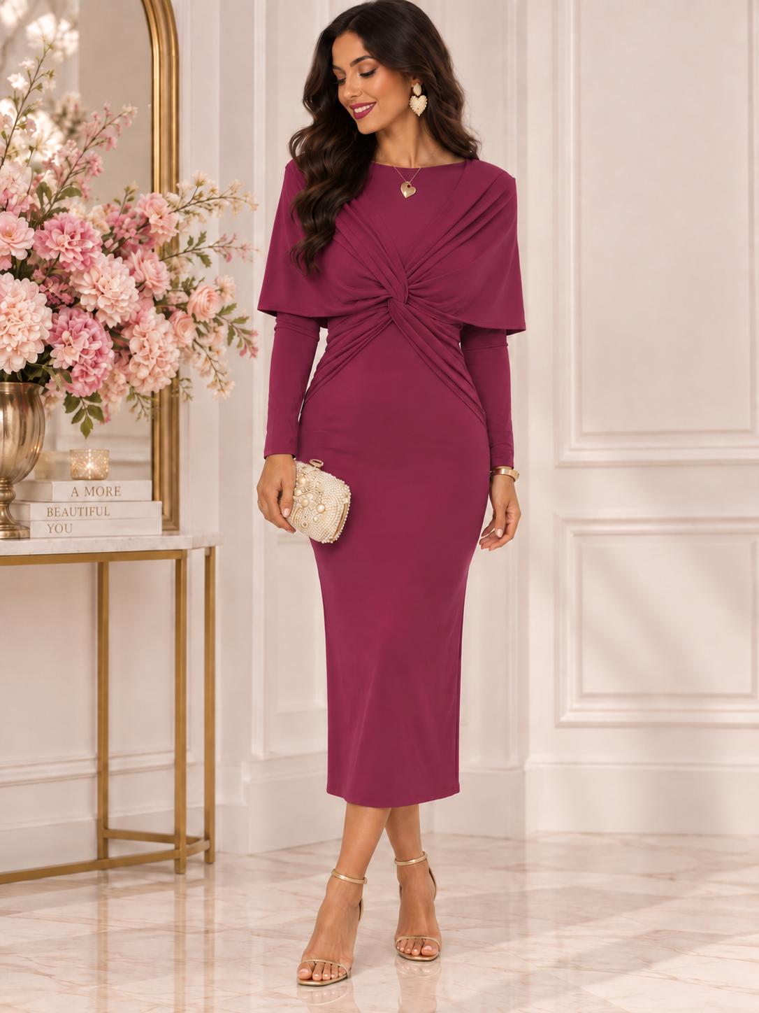 Vestido Sofía Frambuesa
