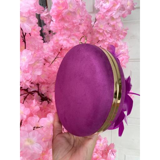 Bolso Redondo Plumas Buganvilla [2]