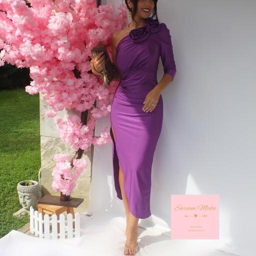 Vestido Evelina Morado