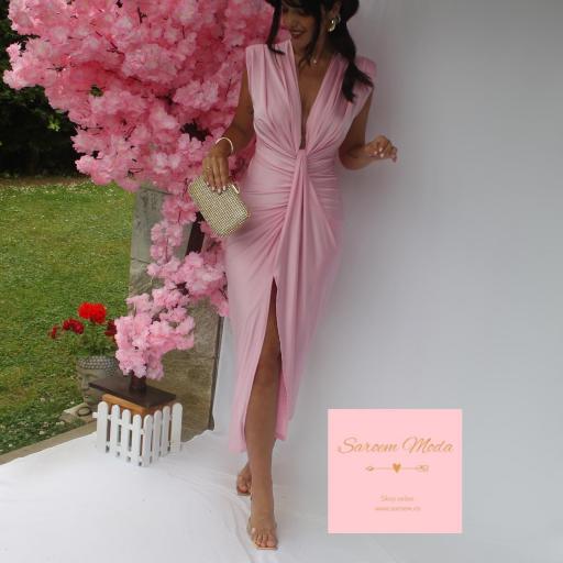 Vestido Damia Rosa Bebé Satinado [1]