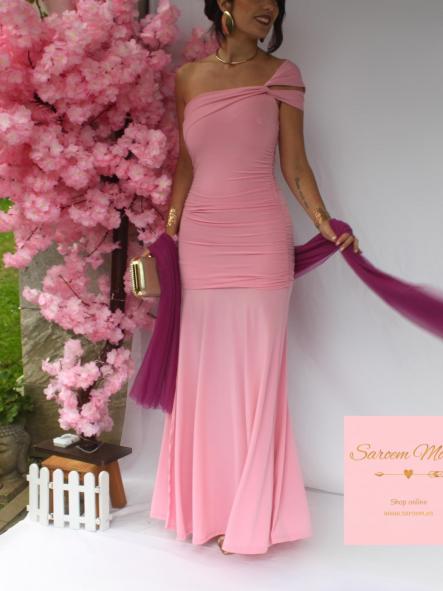 Vestido Salma Rosa Chicle 