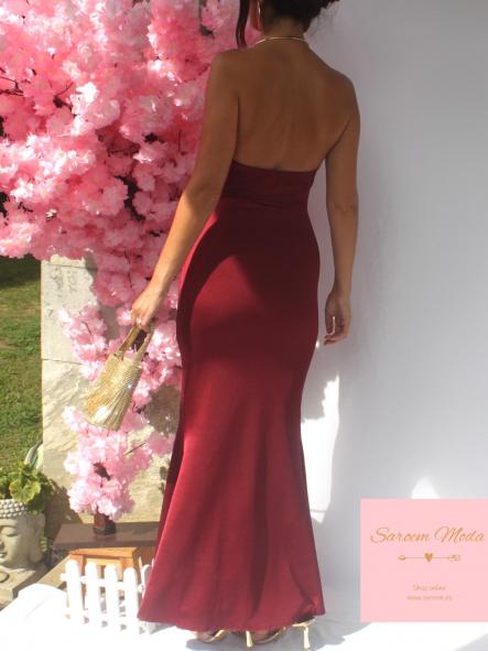Vestido Lin Burdeos [5]