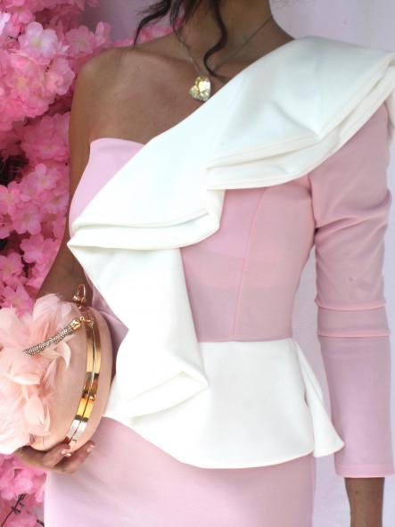 Vestido Bianco Rosa [5]