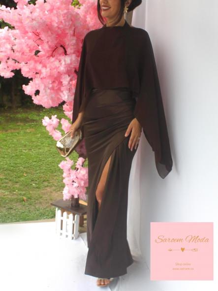 Capa Gasa Marrón Chocolate  [2]