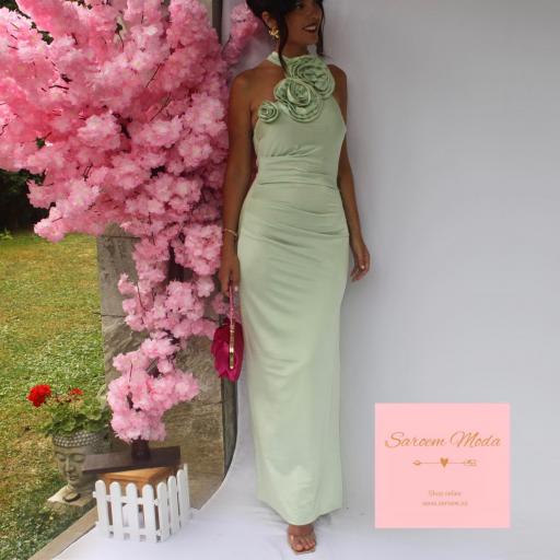 Vestido Kiwa Verde Menta [1]