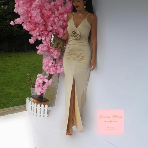 Vestido Ariel Beige/Oro [1]