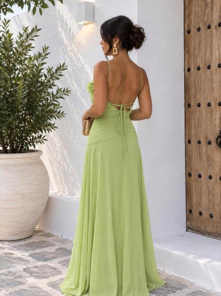 Vestido Amelia Verde Manzana [2]
