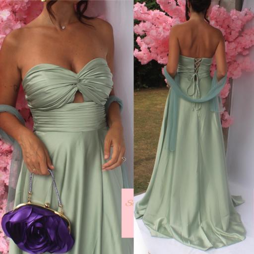 Vestido Princesa Verde Menta [4]