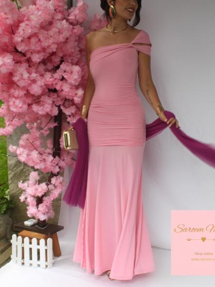 Vestido Salma Rosa Chicle  [4]
