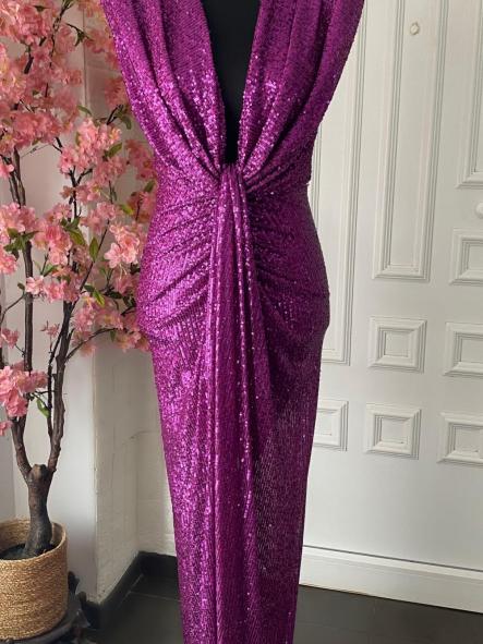 Vestido Damia Lentejuelas Púrpura  [3]