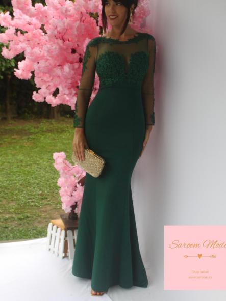 Vestido Clady Verde Botella [2]