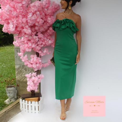 Vestido Rizo Verde