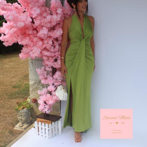 Vestido Anastasia Verde Pistacho [1]