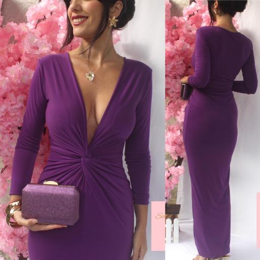 Vestido Nudo Morado [4]