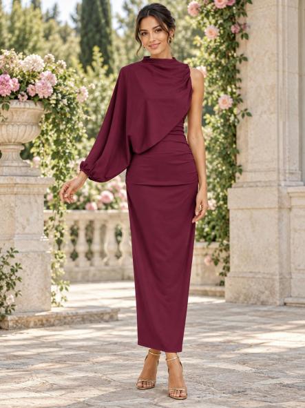 Vestido Elara Burdeos Ciruela [0]