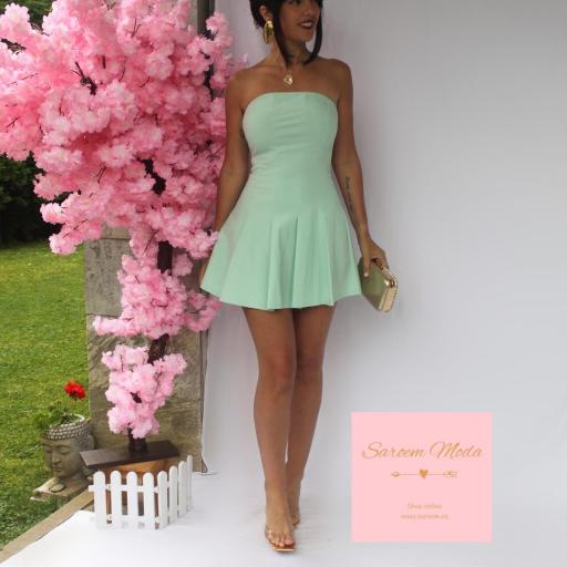 Mini Vestido Aiko Verde Agua [0]