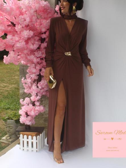 Vestido Noah Marrón Chocolate [3]