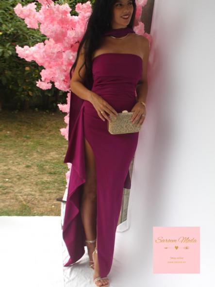 Vestido Bruma Ciruela