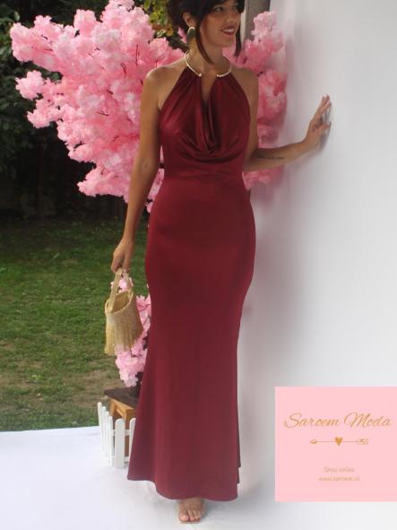 Vestido Lin Burdeos [3]