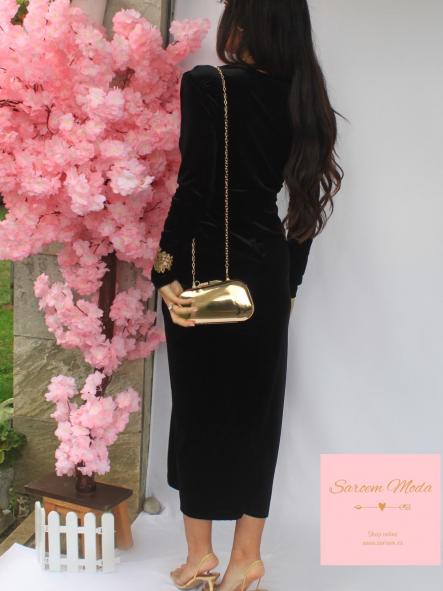 Vestido Damia Terciopelo Negro [5]