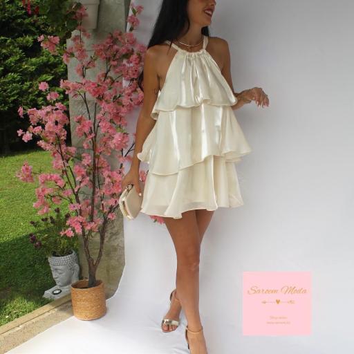 Mini Vestido Mimosa Beige [1]