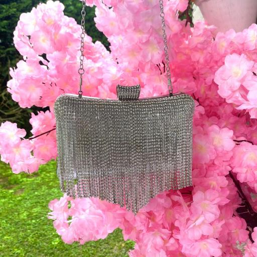 Bolso Fiesta Flecos Plata [3]