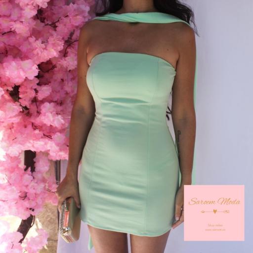 Mini Vestido Belina Verde Menta [3]