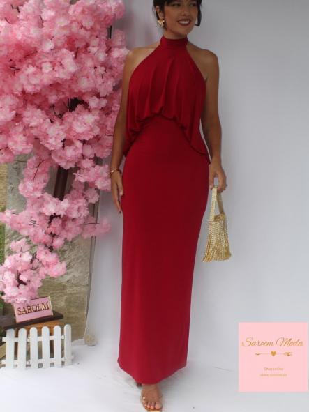 Vestido Linda Rojo Vino [4]
