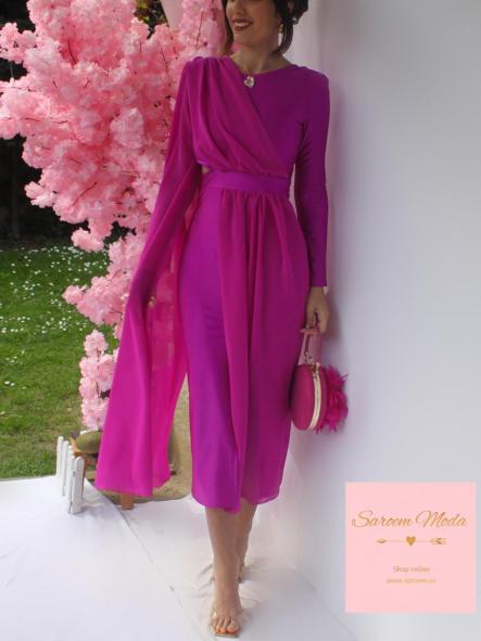Vestido Dafne Fucsia