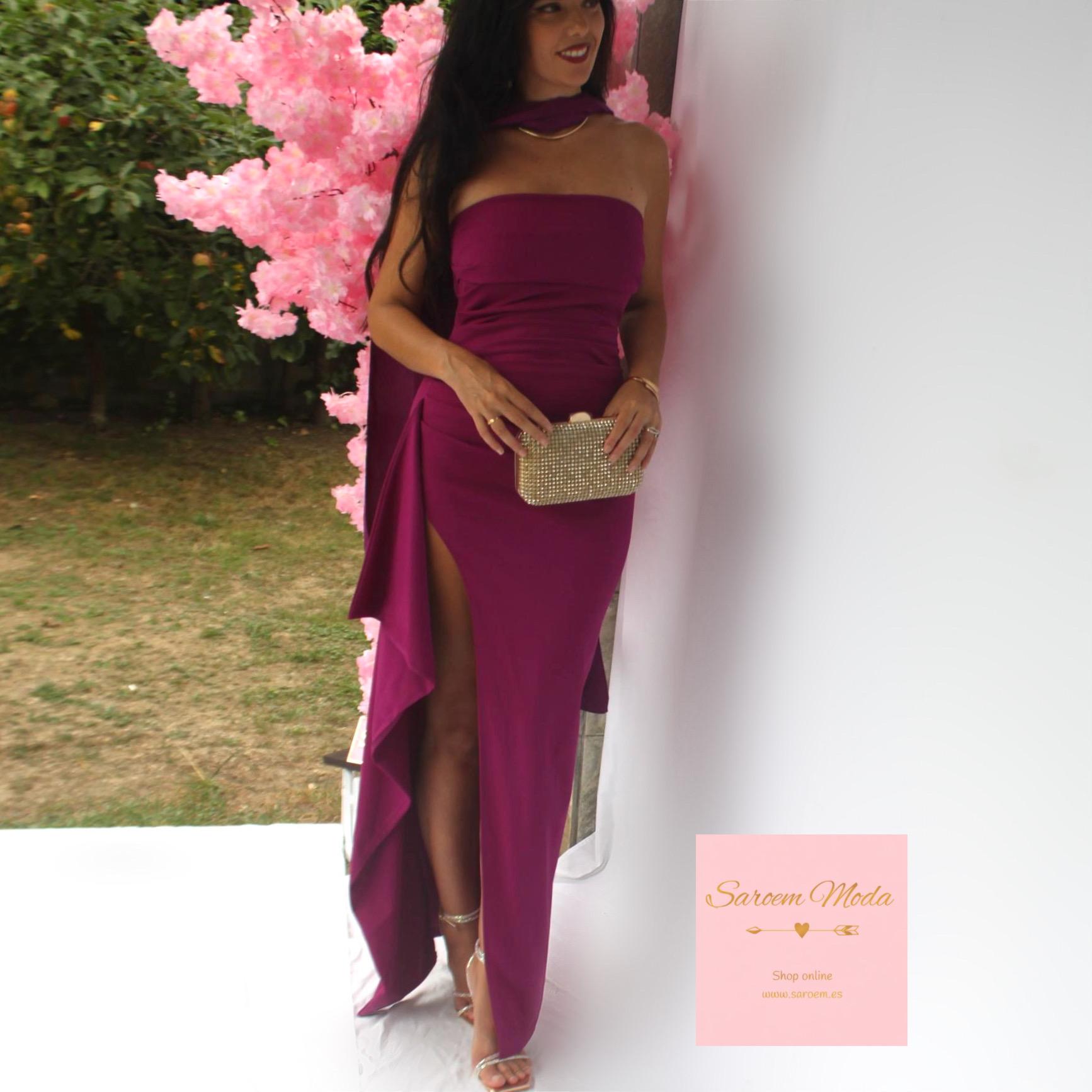 Vestido Bruma Ciruela