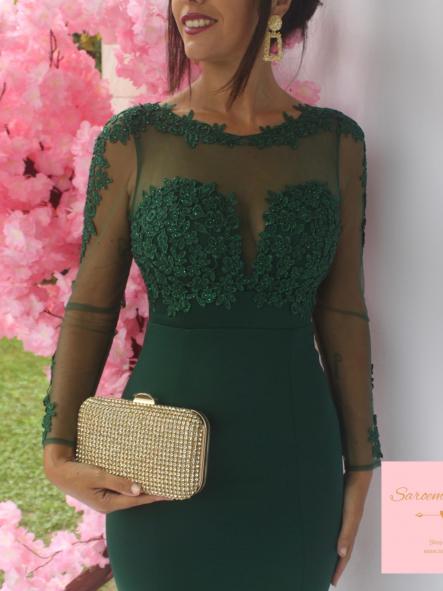 Vestido Clady Verde Botella [5]