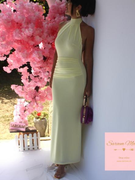 Vestido Marcela Amarillo Pastel [2]