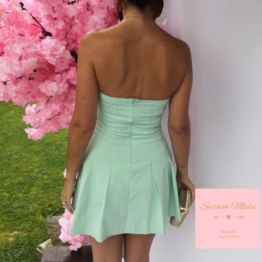 Mini Vestido Aiko Verde Agua [4]