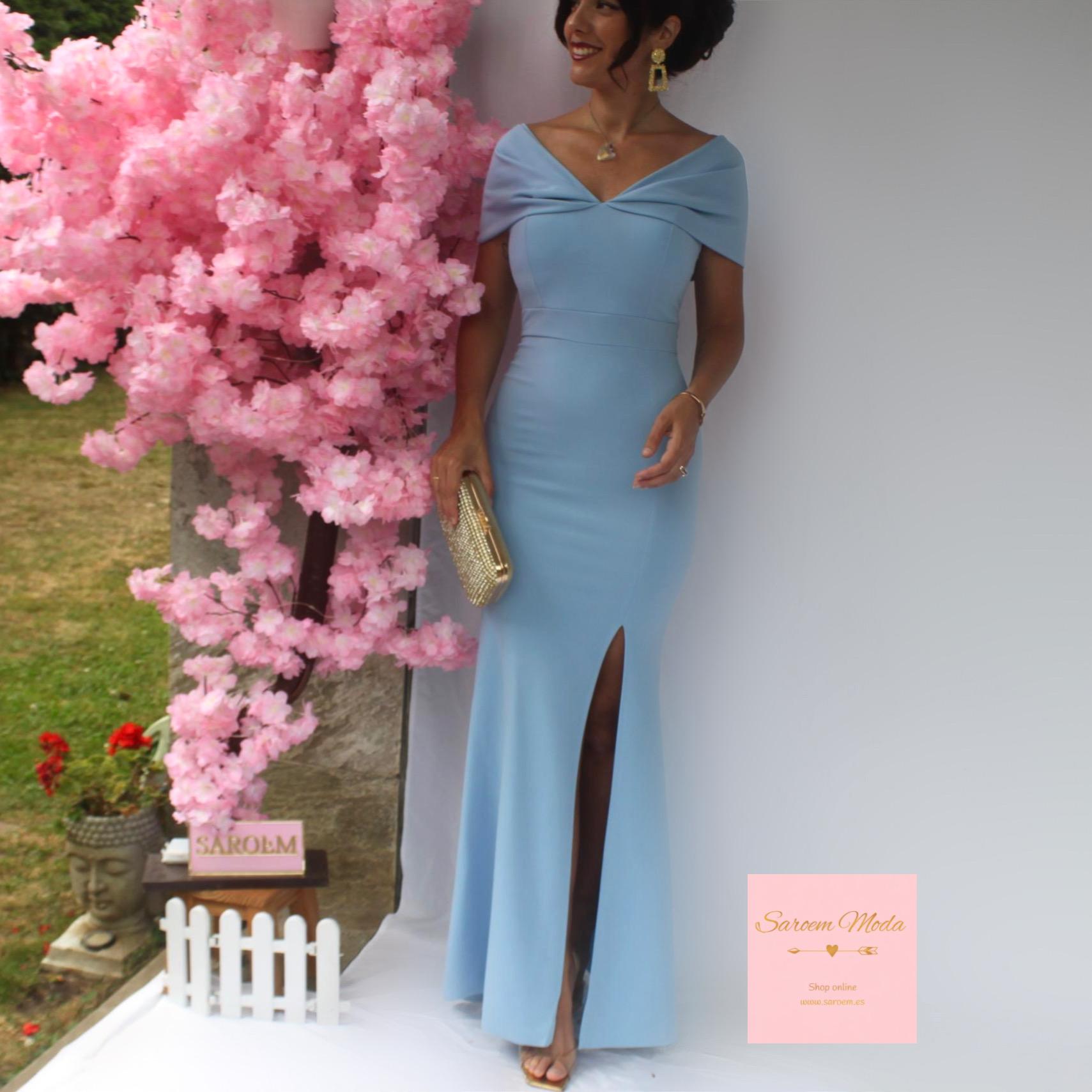 Vestido Lazo Azul