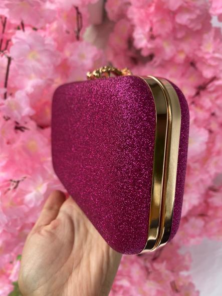 Bolso Fiesta Glitter Flor Fucsia [2]