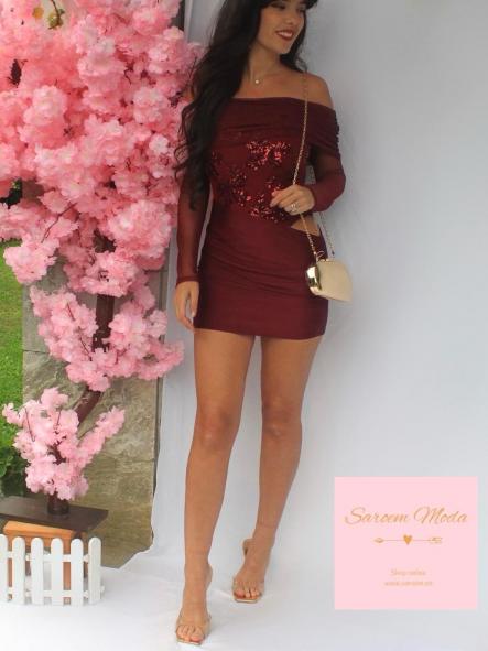 Vestido Adora Burdeos [5]