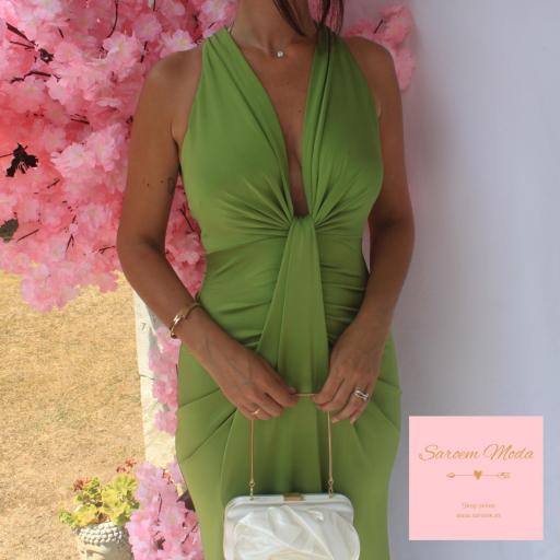 Vestido Anastasia Verde Pistacho [4]