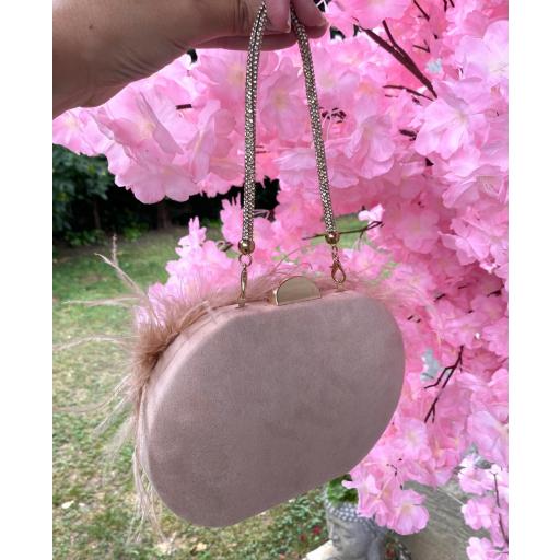 Bolso Plumas Beige [1]