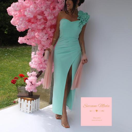 Vestido Blisse Aguamarina