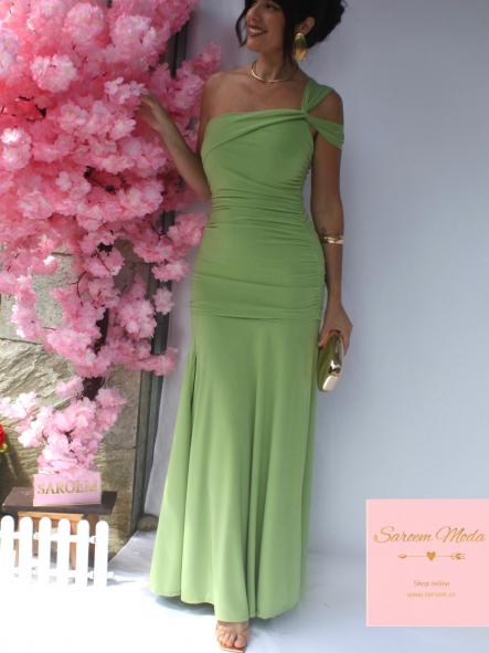 Vestido Salma Verde Manzana [4]