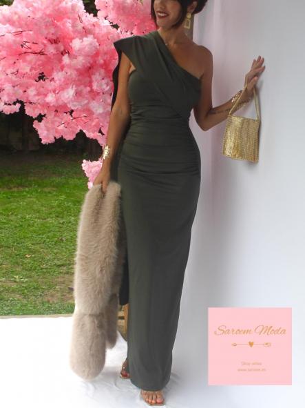 Vestido Zia Verde Caqui [1]